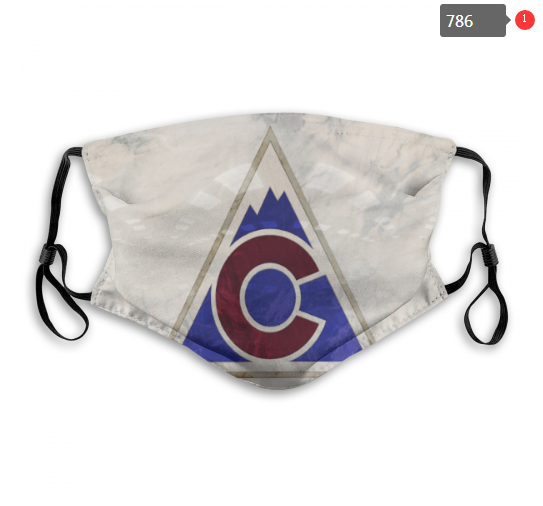 NHL Colorado Avalanche #1 Dust mask with filter->nhl dust mask->Sports Accessory